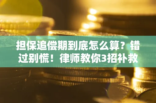 武汉担保追偿期到底怎么算？错过别慌！律师教你3招补救
