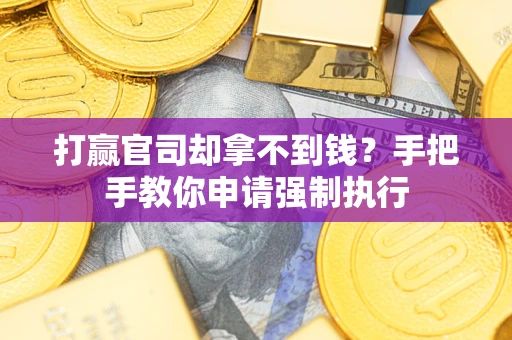 武汉打赢官司却拿不到钱？手把手教你申请强制执行