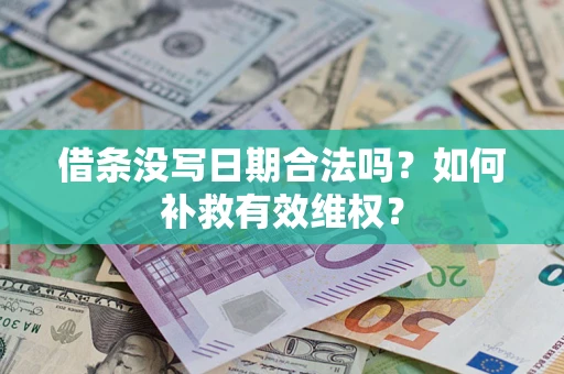 武汉借条没写日期合法吗？如何补救有效维权？
