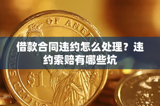 武汉借款合同违约怎么处理？违约索赔有哪些坑