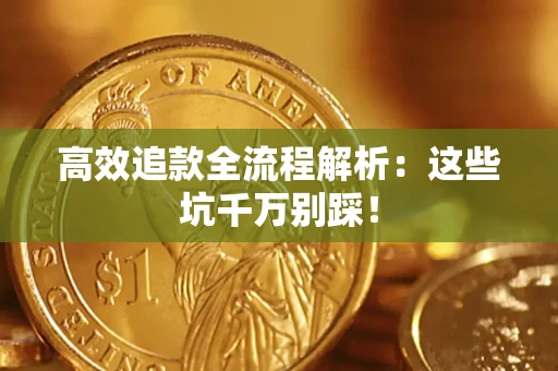 武汉高效追款全流程解析：这些坑千万别踩！