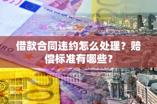 武汉借款合同违约怎么处理？赔偿标准有哪些？