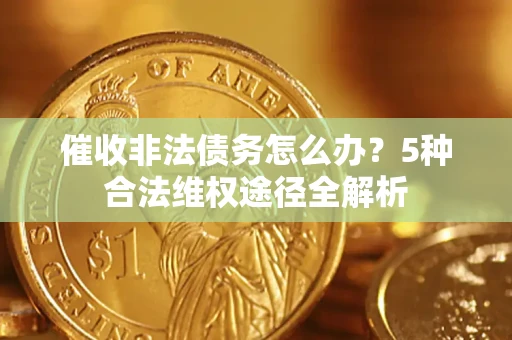 武汉催收非法债务怎么办？5种合法维权途径全解析