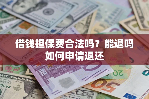 武汉借钱担保费合法吗？能退吗如何申请退还